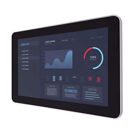 Безвентиляторный промышленный ПК Монитор с сенсорным экраном Windows Android Емкостный промышленный компьютер с RFID Все в одном ПК Промышленный панельный ПК IP65